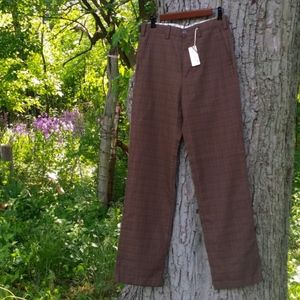 NWT FRED & HOWARD CALIF GROOVIN Plaid Pants 31